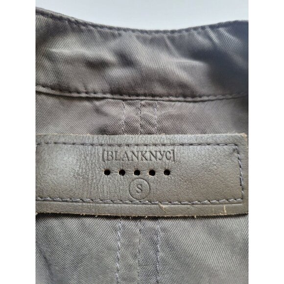 Blank NYC Olive Green Lightweight  Zipper Jacket Size S Pockets Casual 90s Modo - Picture 8 of 12